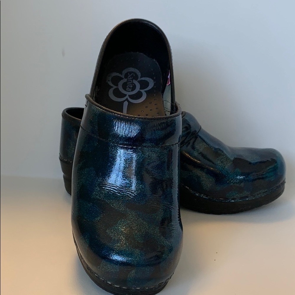 Blue Camouflage size 37 Sanita Clogs